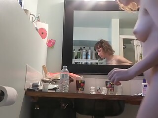 18 year-old Bathroom spy webcam - Fanta