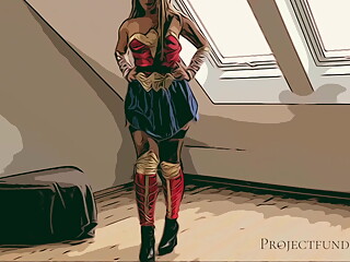 Wonder Woman Cosplay &amp;ndash; used like a slut, projectsexdiary