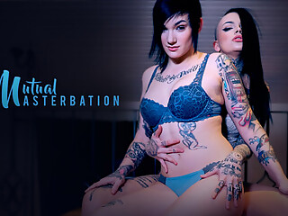 Leigh Raven &amp; Nikki Hearts in Mutual Masturbation - BurningAngelVR