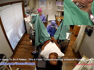 Nikki Stars&amp;rsquo; New Student Gyno Exam By Doctor From Tampa On Spy Cam